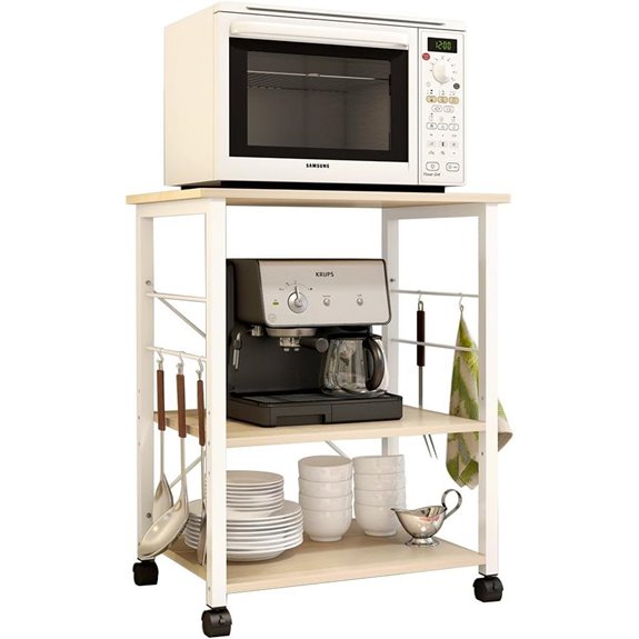 Soges 3-Tier Kitchen Baker's Rack White Oak