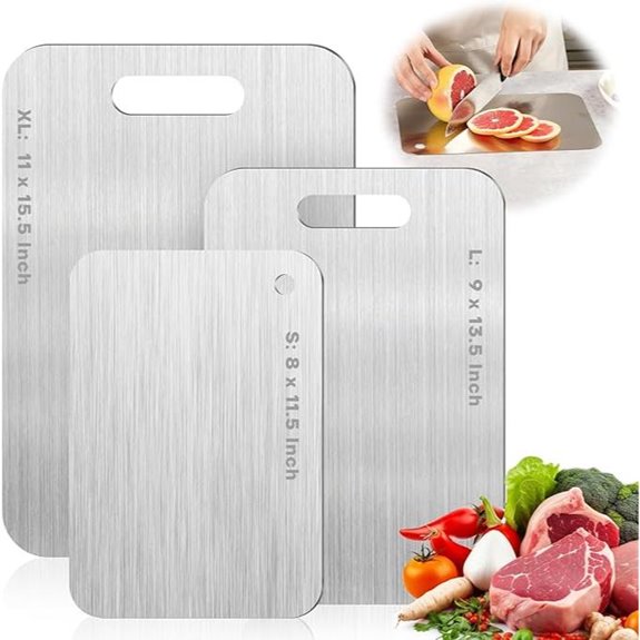 Katuchef Titanium Double-Sided Cutting Board (9x13.5 Inches)