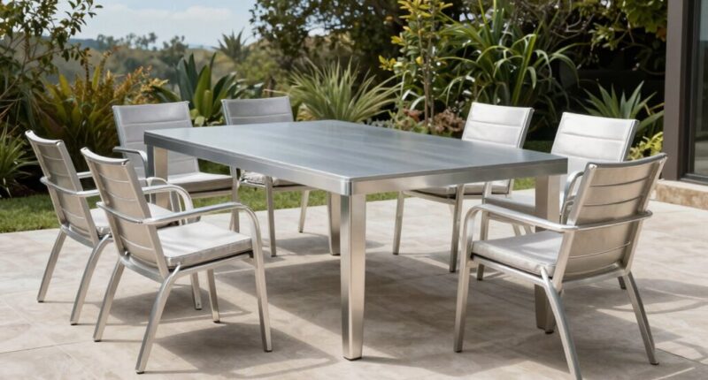 top aluminum patio sets