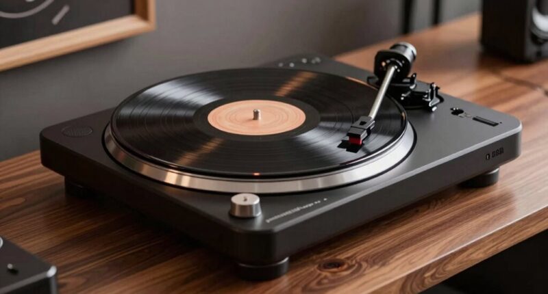 top belt drive turntables