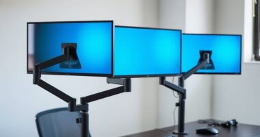 top dual monitor mounts