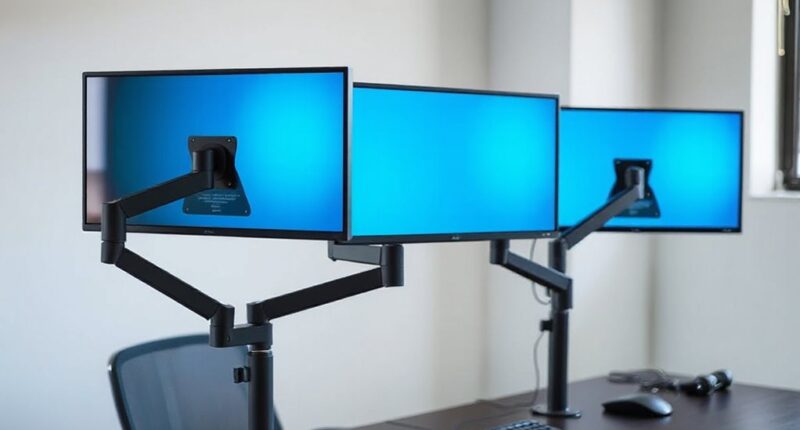 top dual monitor mounts