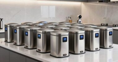 top electric composting trash cans