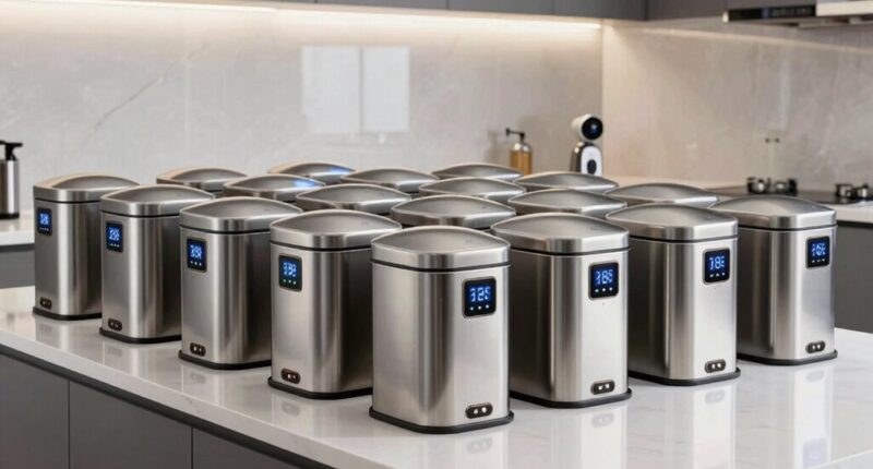 top electric composting trash cans