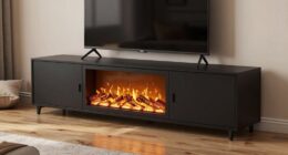 top electric fireplace stands