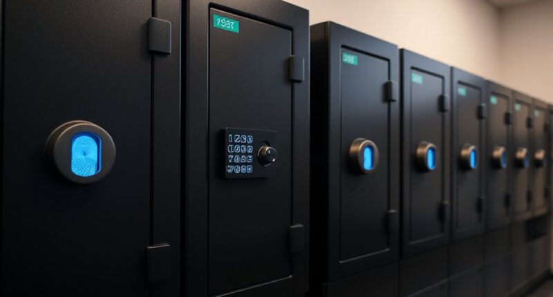 top fingerprint keypad safes