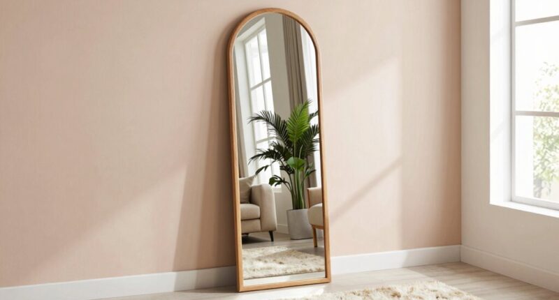 top floor mirror arched styles