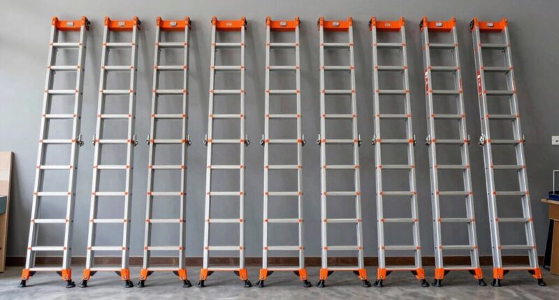 top heavy duty extension ladders