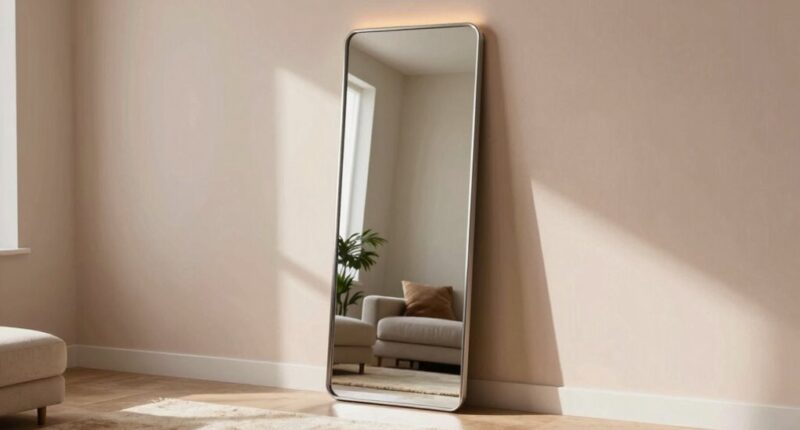 top leaning mirror styles