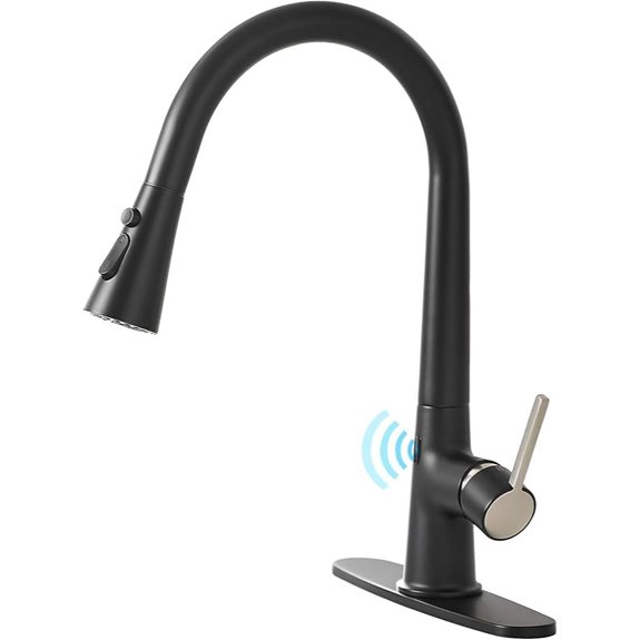 AIMADI Touchless Matte Black Kitchen Faucet