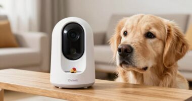 treat throwing pet cameras