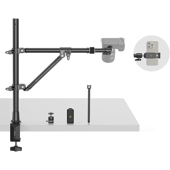 SmallRig Triangle Camera Desk Mount with Phone Holder