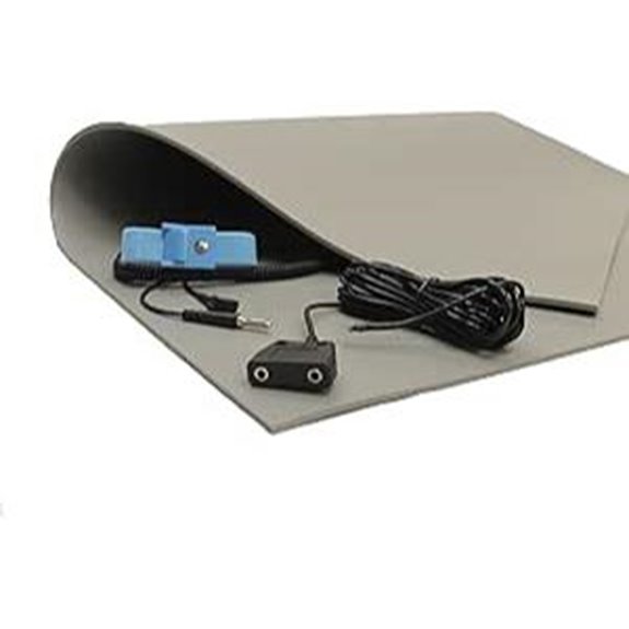 Three Layer Dissipative Vinyl ESD Mat with Straps