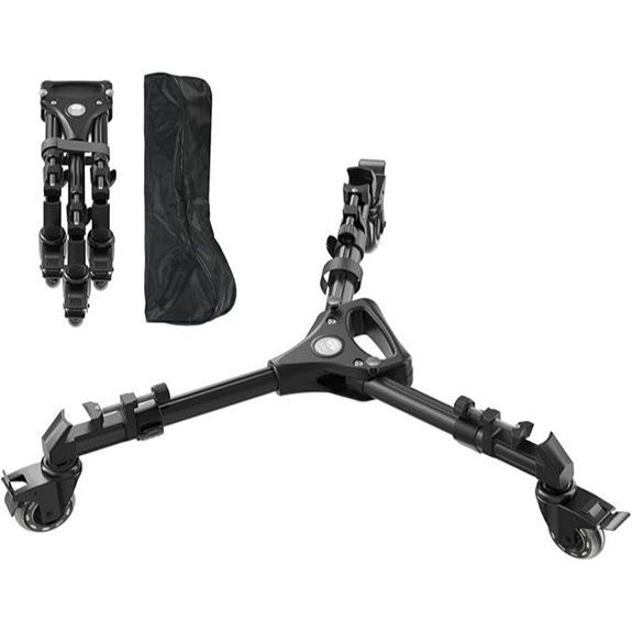 SIRUI Tripod Dolly with Rubber Wheels and Adjustable Legs