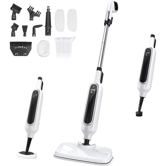 12-in-1 Steam Mop with Detachable Handheld