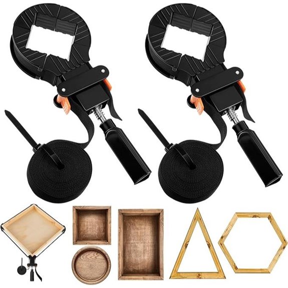 Feekoon 2-Pack 13ft Belt Clamp for Woodworking