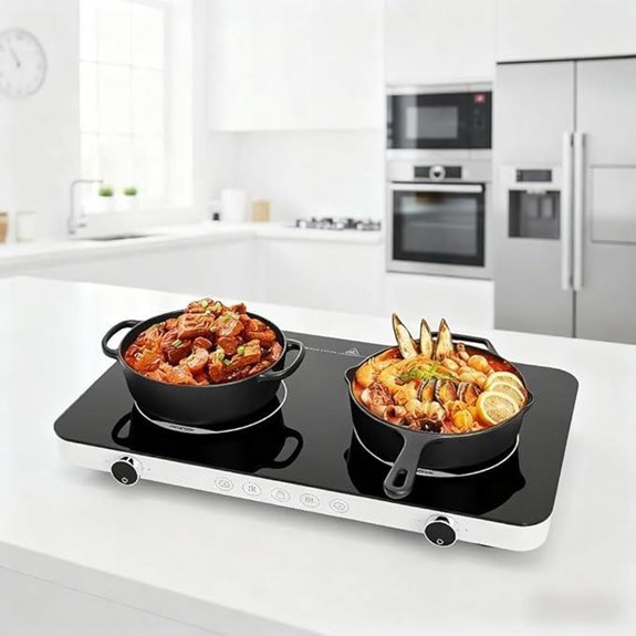 Double Induction Cooktop with 2 Burners