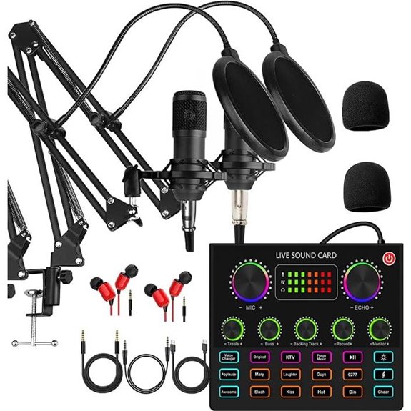 Podcast Equipment Bundle for 2 V8mx Audio Interface Kit