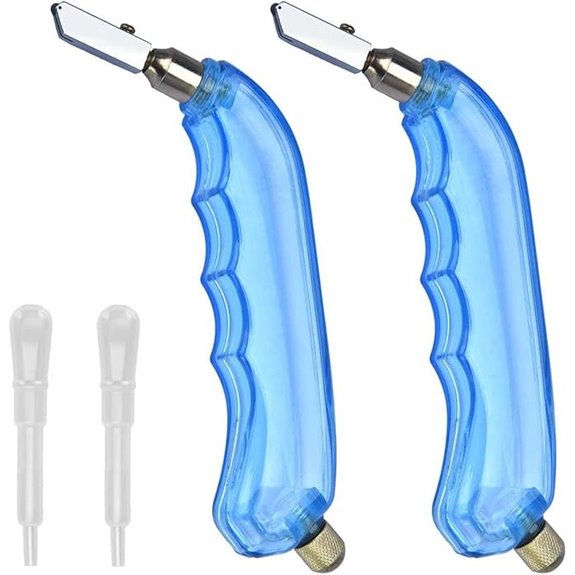 Pistol Grip Oil Feed Glass Cutter Set (2 Pack)