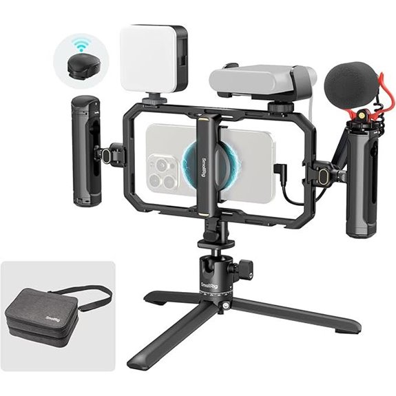 SmallRig Universal Phone Video Rig Kit with LED & Microphone