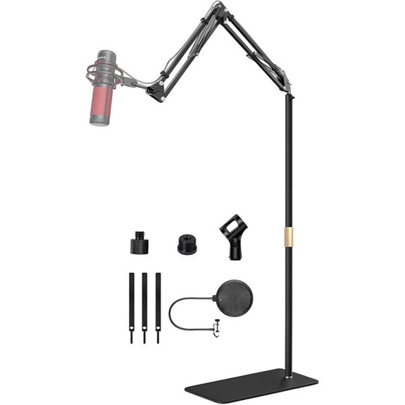 Microphone Floor Stand with Accessories for USB Mics