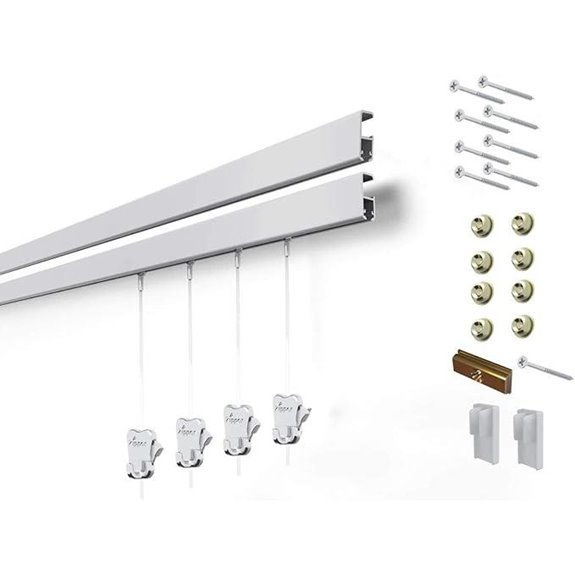 STAS Cliprail Pro Wall-Mounted Art Hanging System