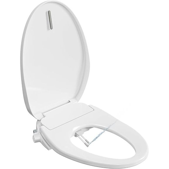 Electric Bidet Toilet Seat with Warm Water and Night Light