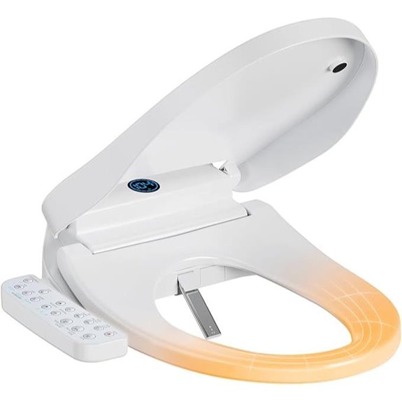 Smart Bidet Toilet Seat with Warm Water & Night Light