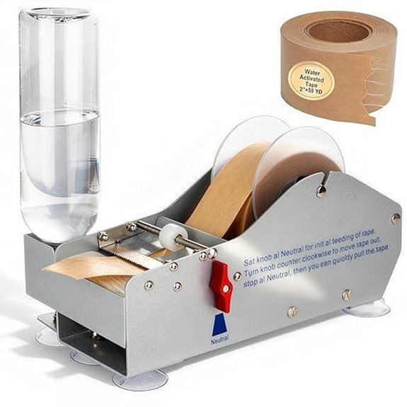TooCust Water-Activated Tape Dispenser with Water Supply