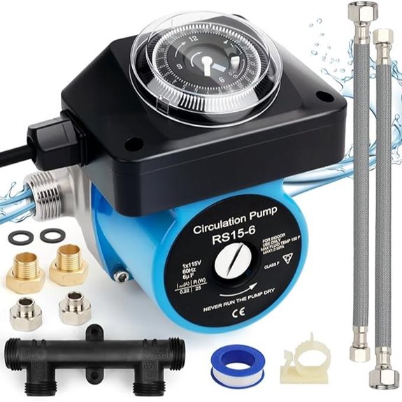 Hot Water Recirculating Pump Kit with Timer and Sensor
