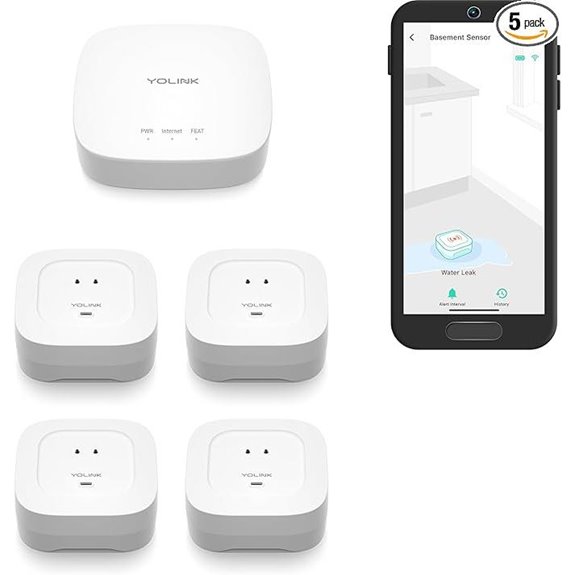YoLink Water Leak Kit with Sensors and Alerts