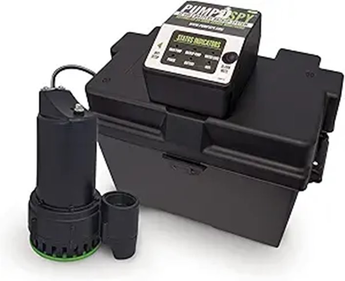 PumpSpy WiFi Battery Backup Sump Pump System