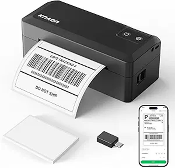 Portable Bluetooth 4x6 Thermal Label Printer
