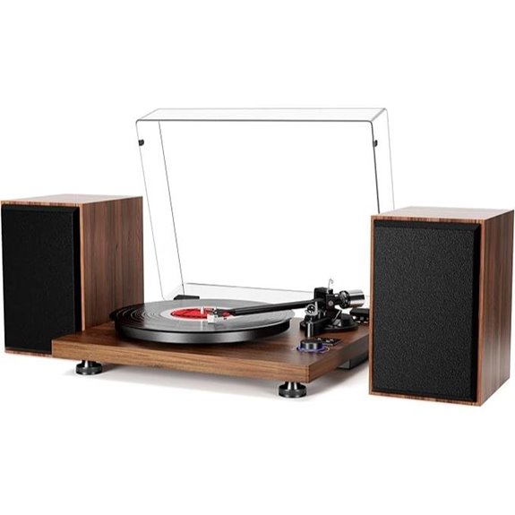 Bluetooth Turntable HiFi System with Speakers