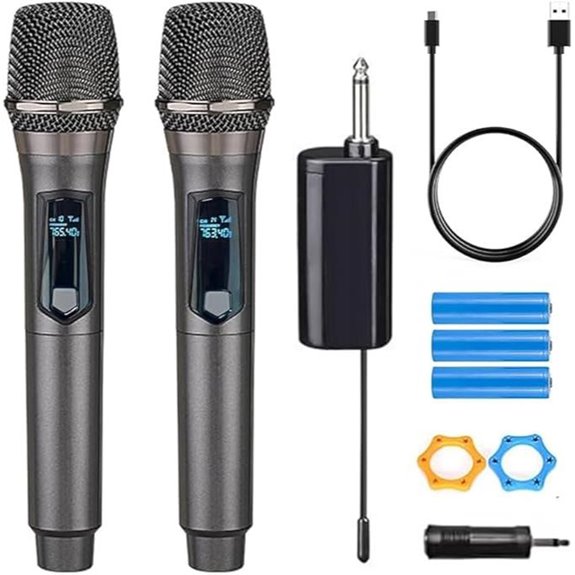 Wireless Dual Microphone System for Karaoke & Events