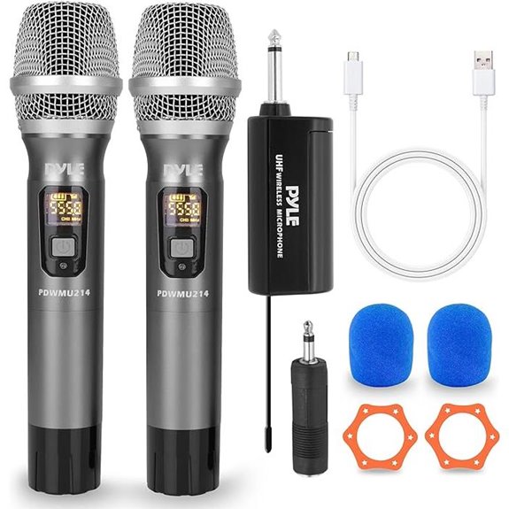 Pyle Dual UHF Wireless Microphone System