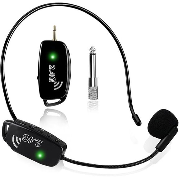 Wireless Microphone Headset & Handheld 2-in-1 (160 FT Range)
