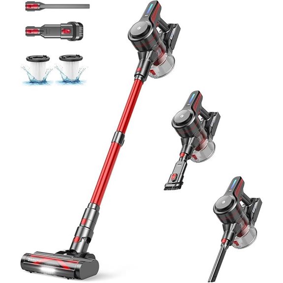 Cordless 6-in-1 Vacuum Cleaner with Long Battery