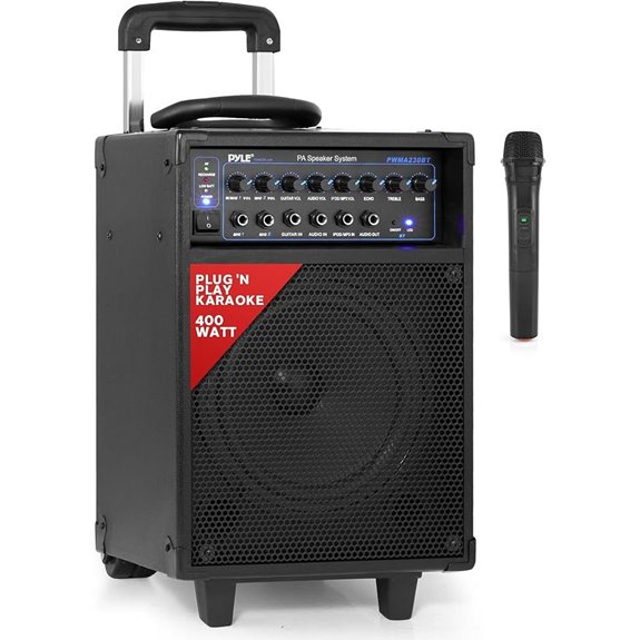 Pyle Wireless Portable PA System with Microphone