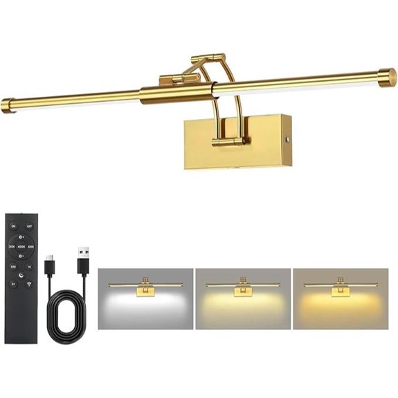 Wireless Battery-Operated Picture Lights with Remote