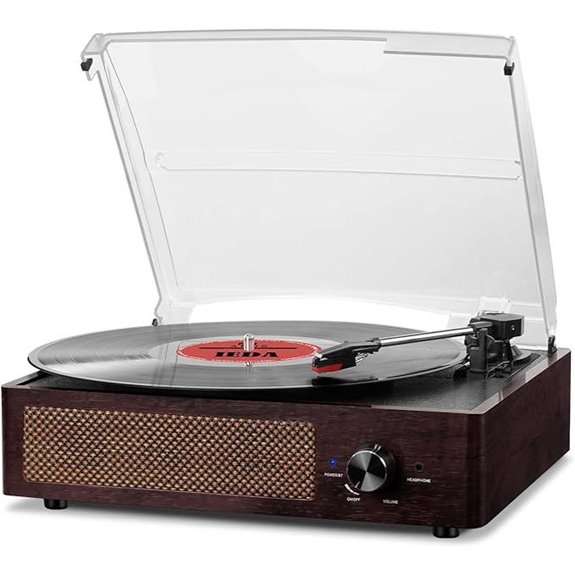 Bluetooth Record Player with Stereo Speakers