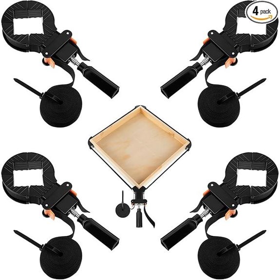 Feekoon 4-Pack 13FT Belt Clamp for Woodworking