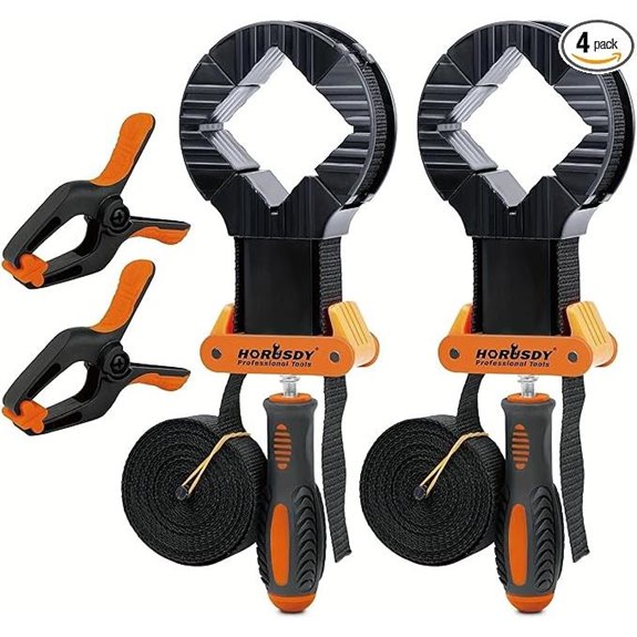 HORUSDY 4-Piece Woodworking Frame Clamp Set