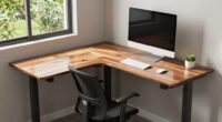 challenging corner desk setup