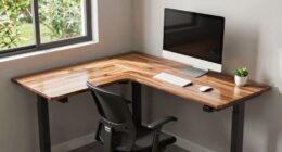 challenging corner desk setup