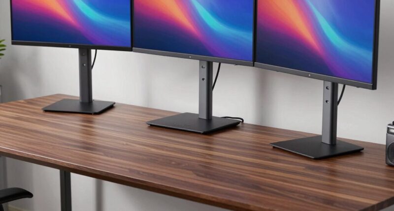desk depth ensures stability