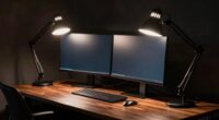 improper lamp placement causes glare