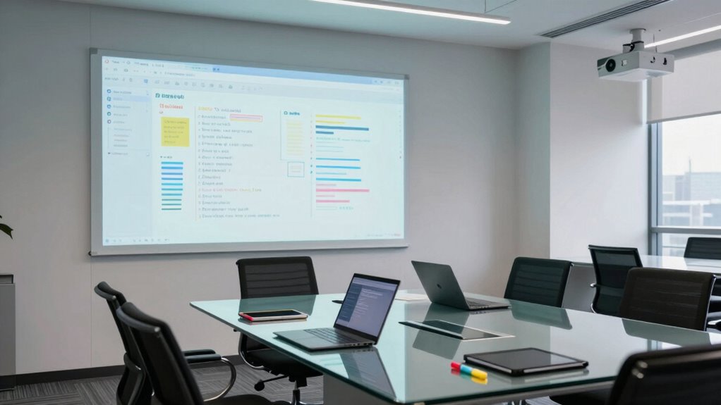 optimized collaborative whiteboard setup