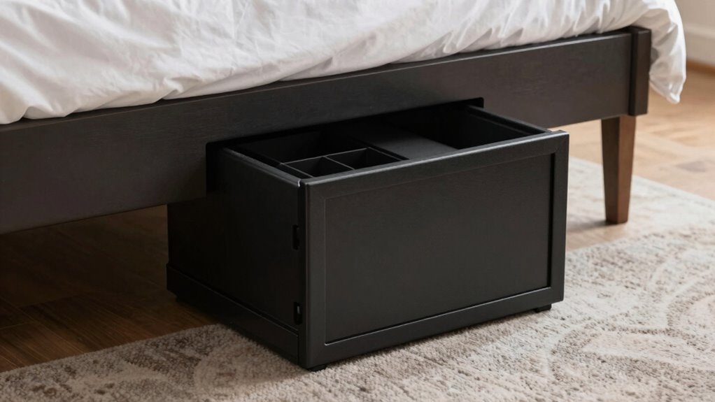 secure concealed under bed storage