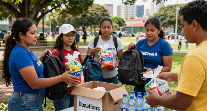 Venezuelans in Utah collect aid, press for pause on deportations after deadly quakes